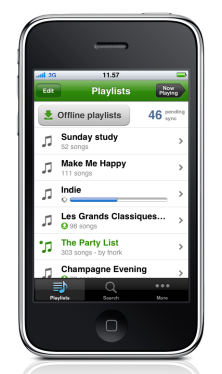 Spotify para el iPhone/iPod touch